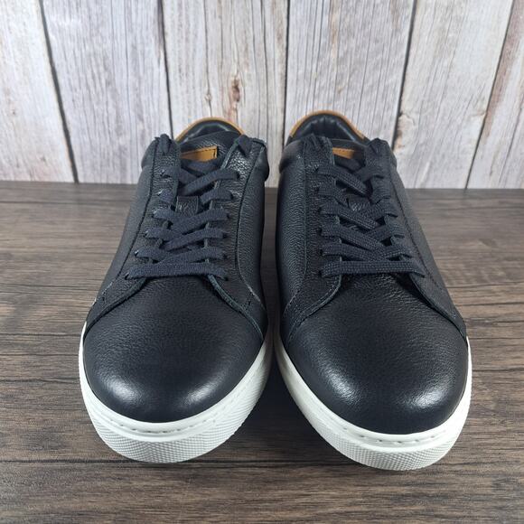 Allen Edmonds Courtside Men's Black Leather Lace Up Sneaker (Read Description) - Picture 2 of 10